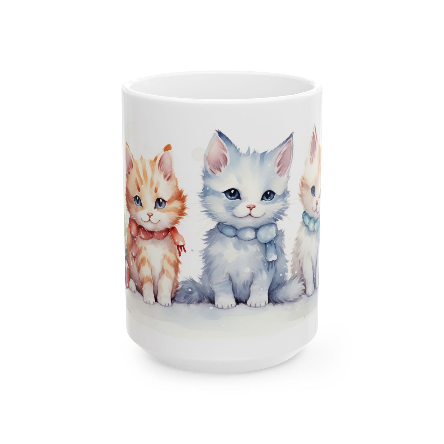 Christmas Mug - Kittens Tree Presents