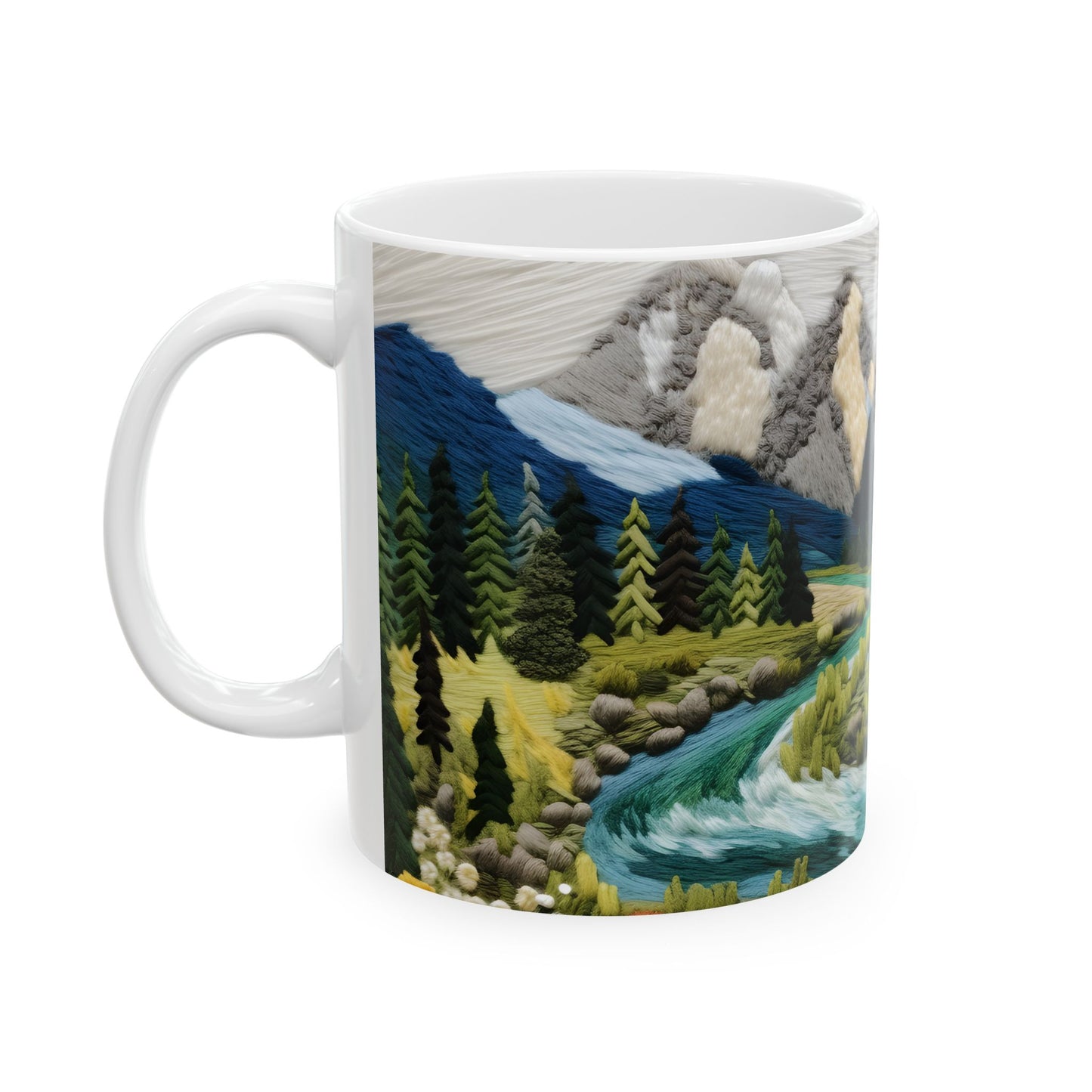 Artistic Mug - Felted Mountains