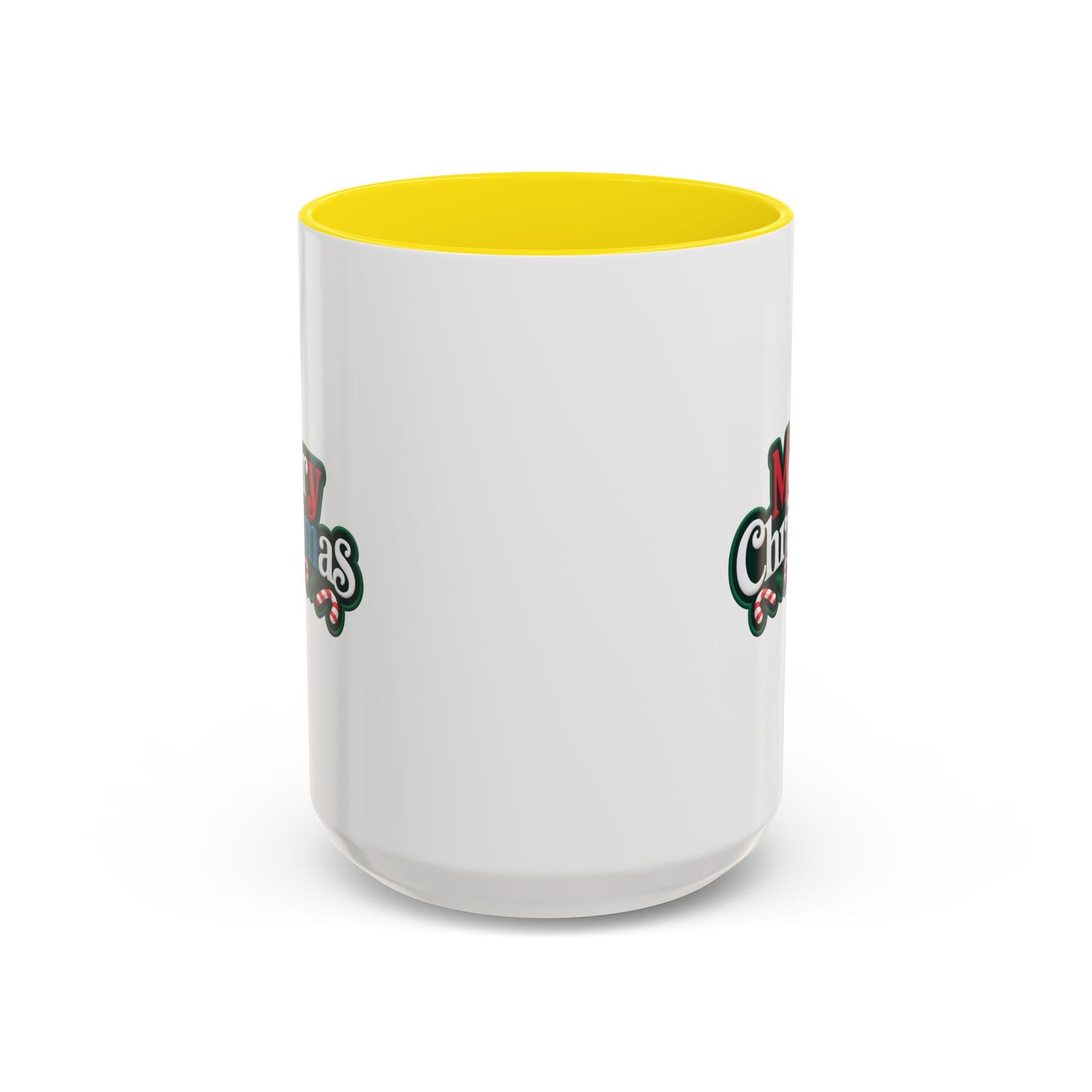 Christmas Mug - Merry Christmas White Red & Blue Text