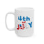 4th of July Mug - 4th of July Red White and Blue