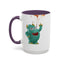 Humor Mug - Monster Drinks Coffee Spill