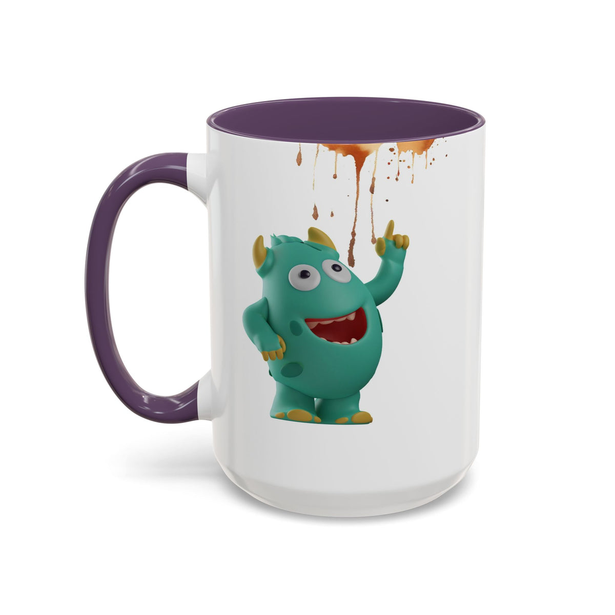 Humor Mug - Monster Drinks Coffee Spill