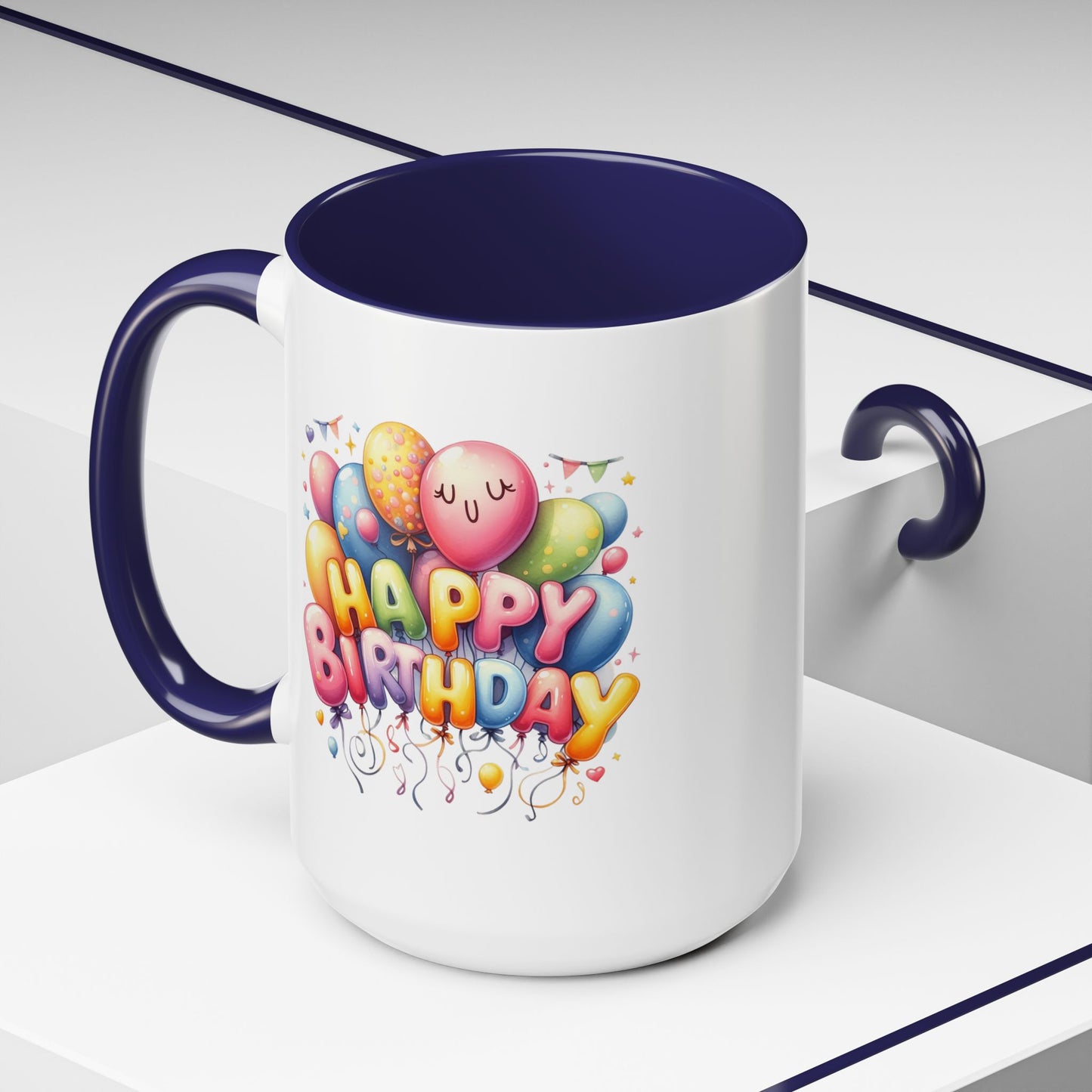 Birthday Mug - Happy Birthday Cute Balloon