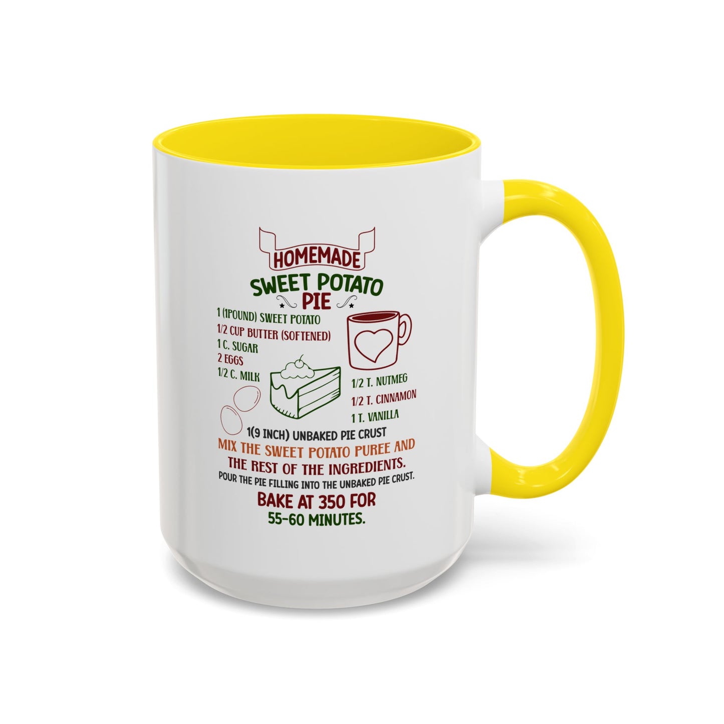 Christmas Mug - Homemade Sweet Potato Pie Recipe