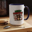 Christmas Mug - Merry Christmas Green & Red Text Cute Animals