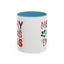 Christmas Mug - Merry Christmas Red Green & Gold Decorative Text
