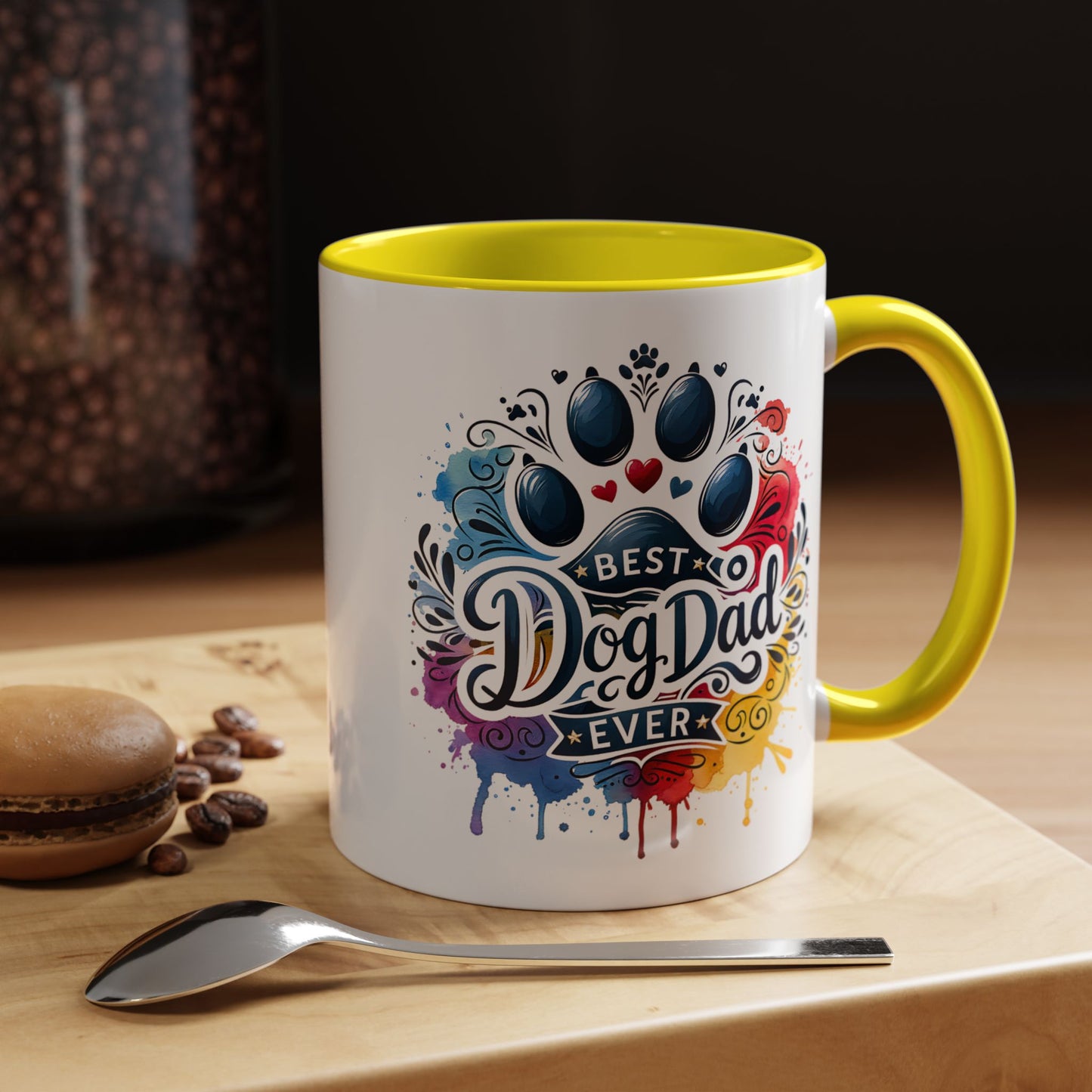 Animal Mug - Best Dog Dad Ever Paw