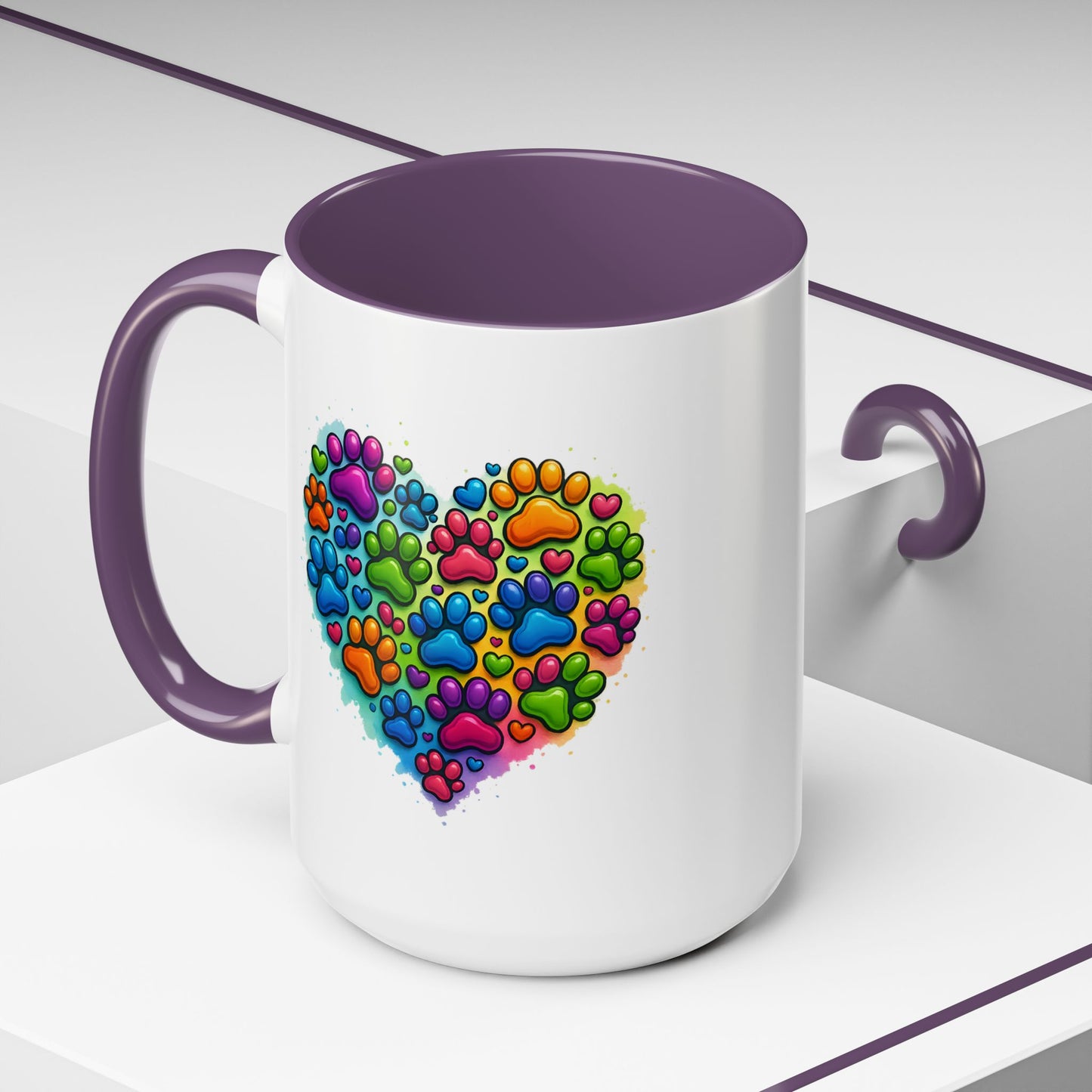 Animal Mug - Dog Paws Heart