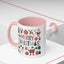 Christmas Mug - Merry Christmas Red White & Green Text Collage