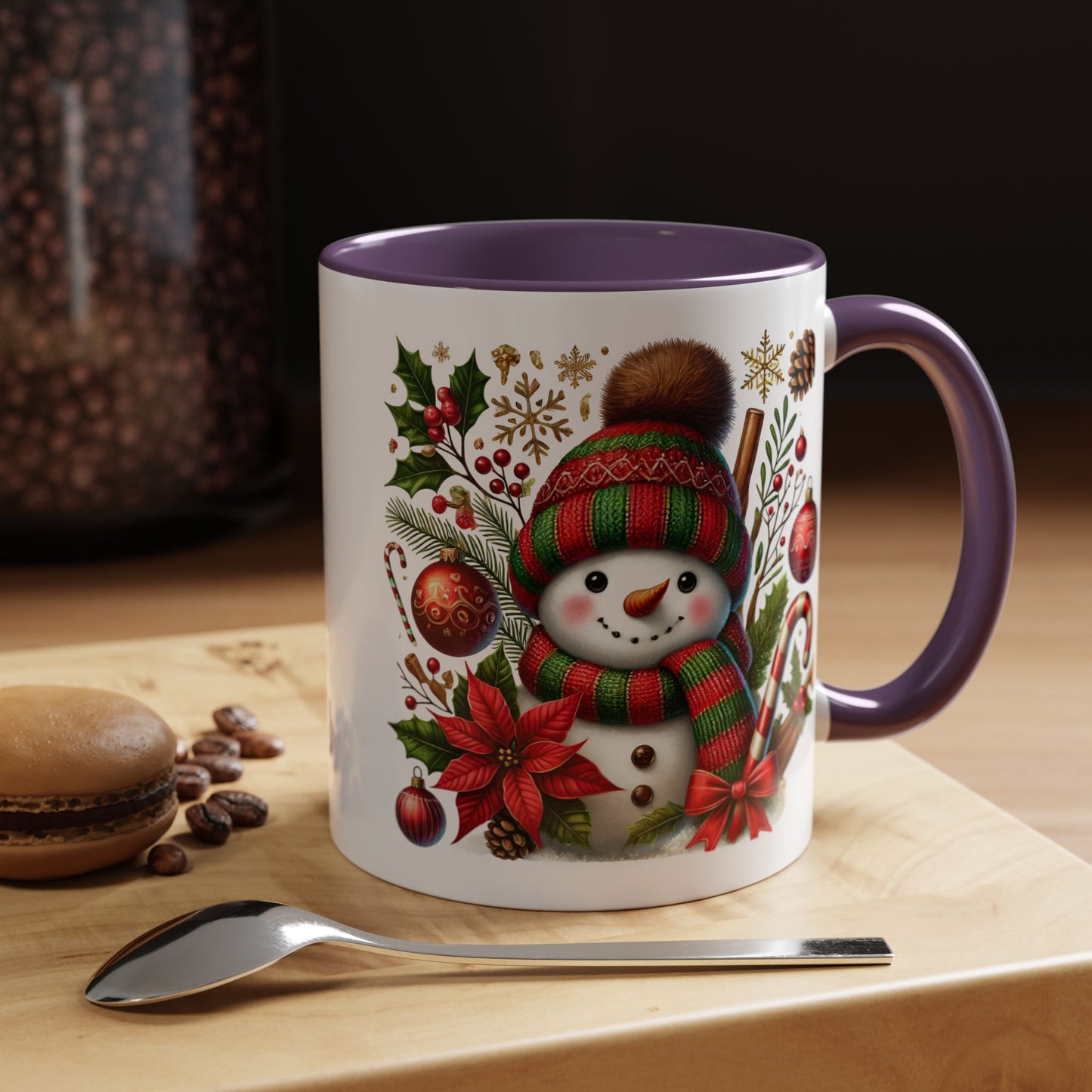 Christmas Mug - Red and Green Snowman