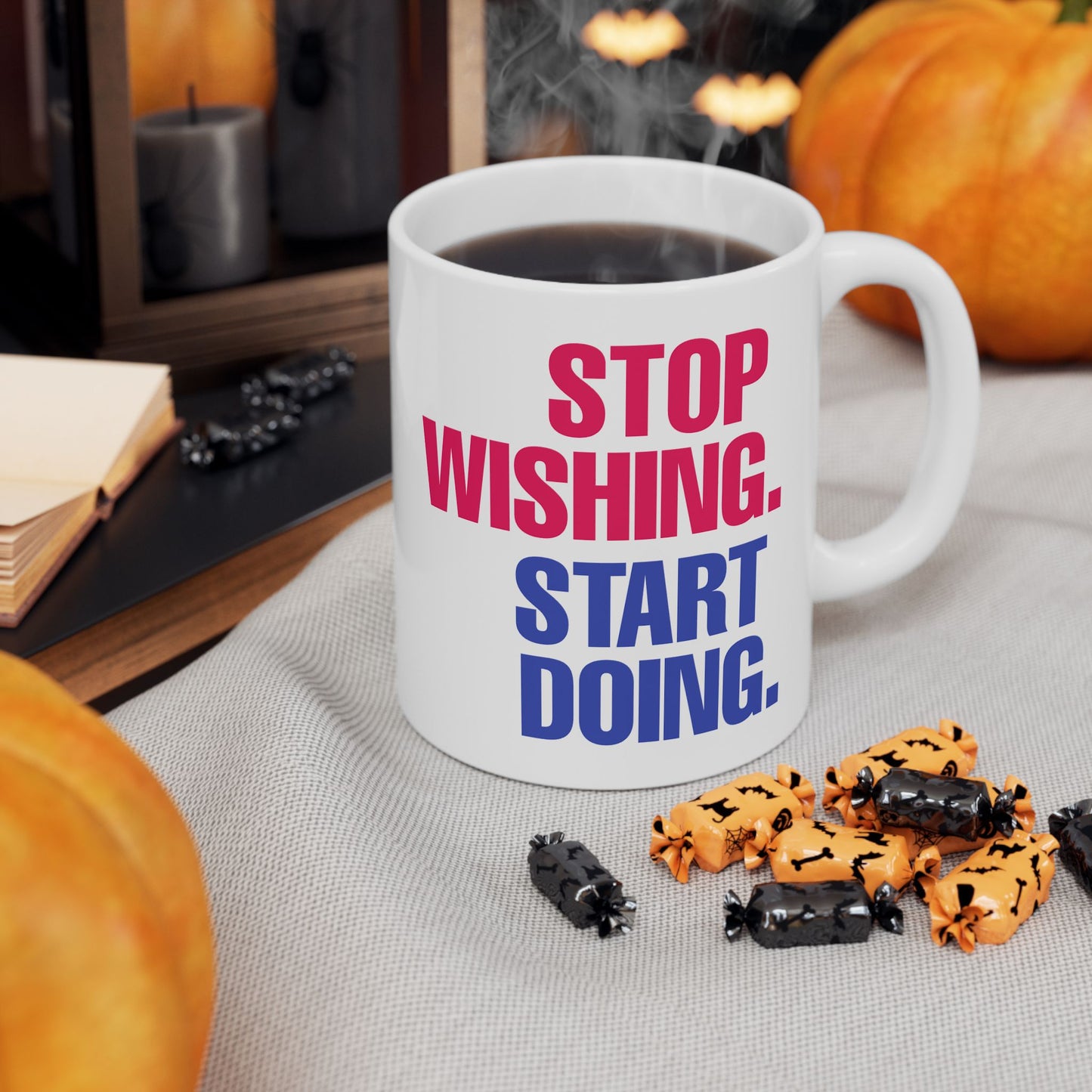 Motivation Mug - Stop Wishing Start Doing 2