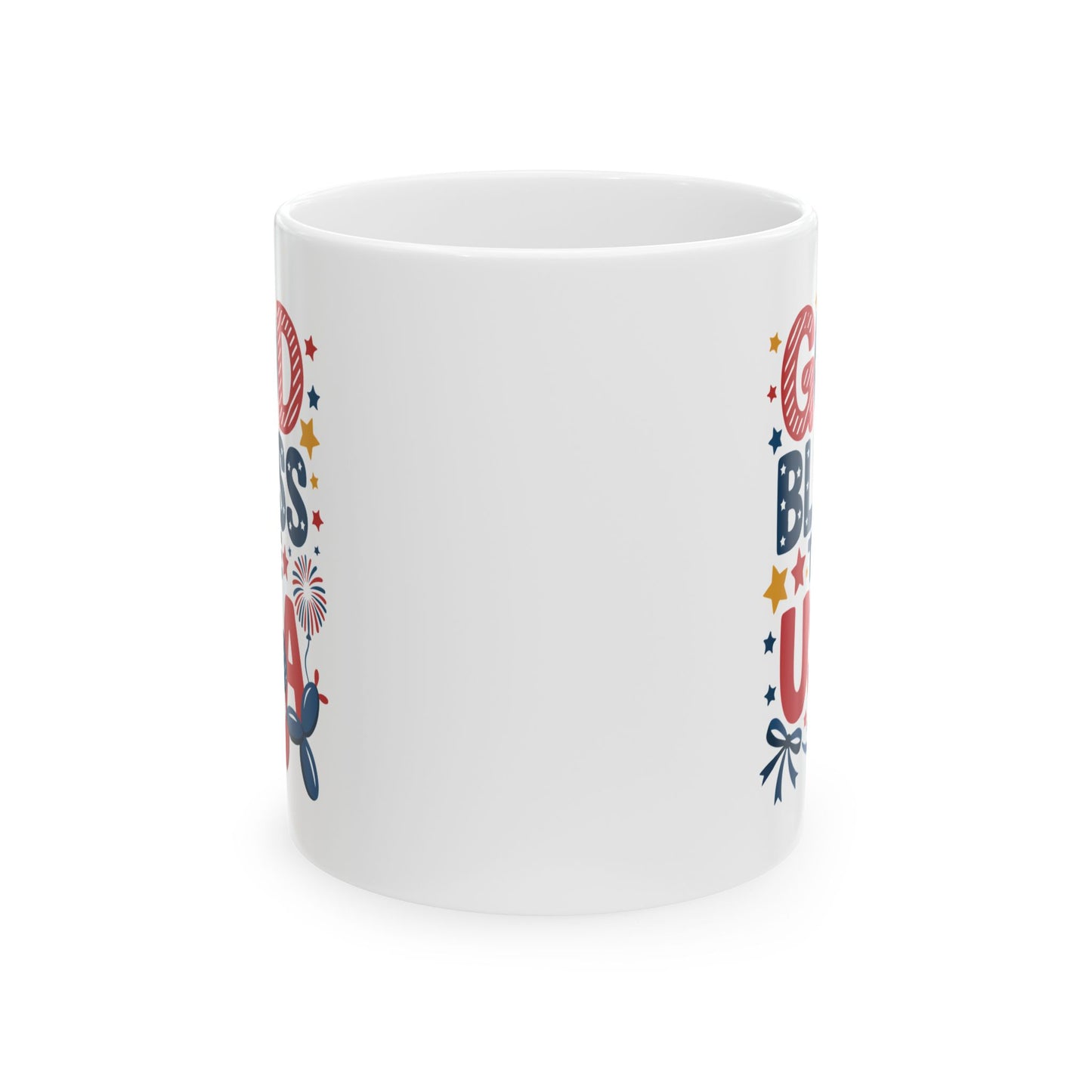 Religious Mug - God Bless The USA Sign