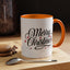Christmas Mug - Merry Christmas Black Text Red Ornaments
