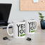 Motivation Mug - Yes You Can Black & Green