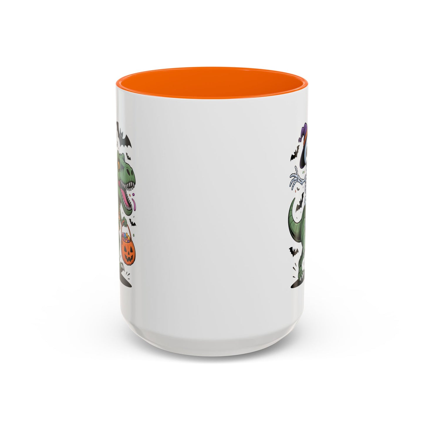 Halloween Mug - Skeleton Riding Dinosaur