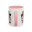 Christmas Mug - Merry Christmas Green & Red Text Cute Animals