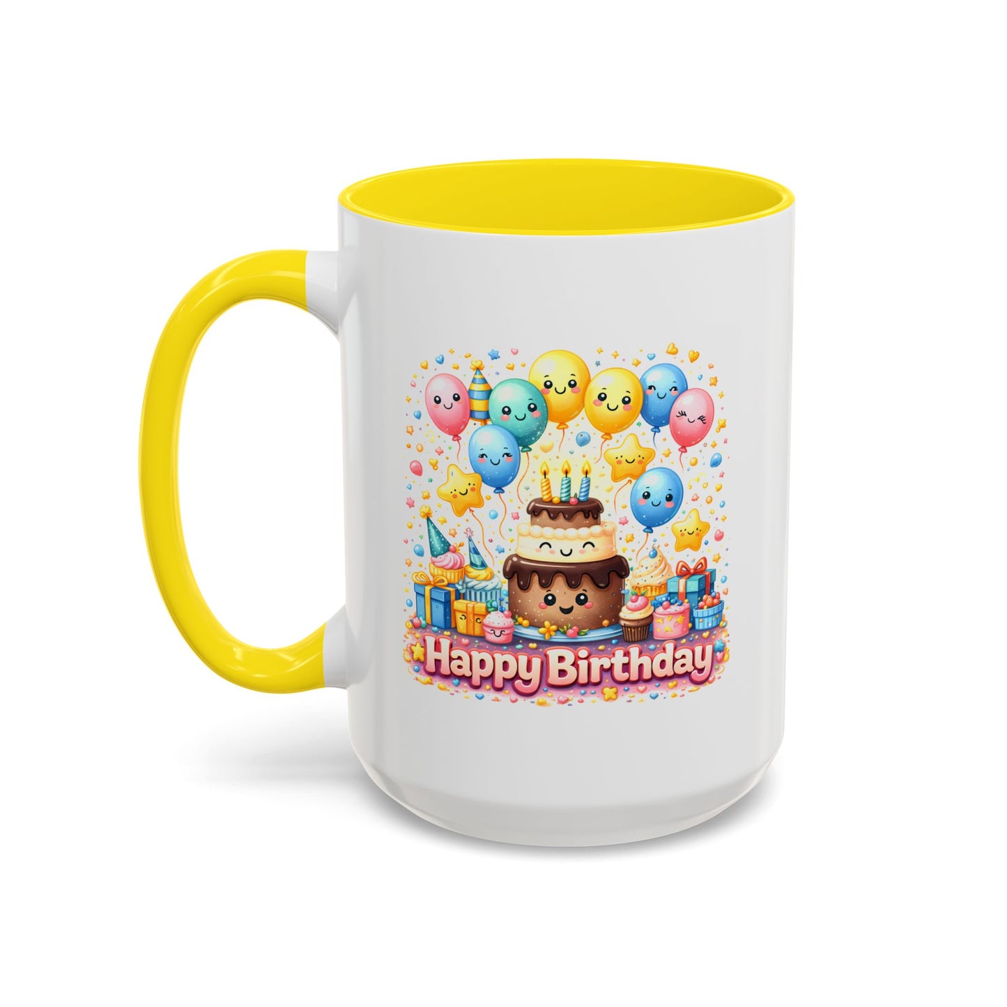 Birthday Mug - Cake and Balloons