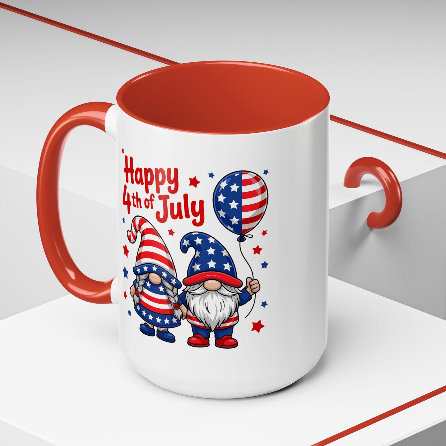 4th of July Mug - Happy 4th of July Gnomes