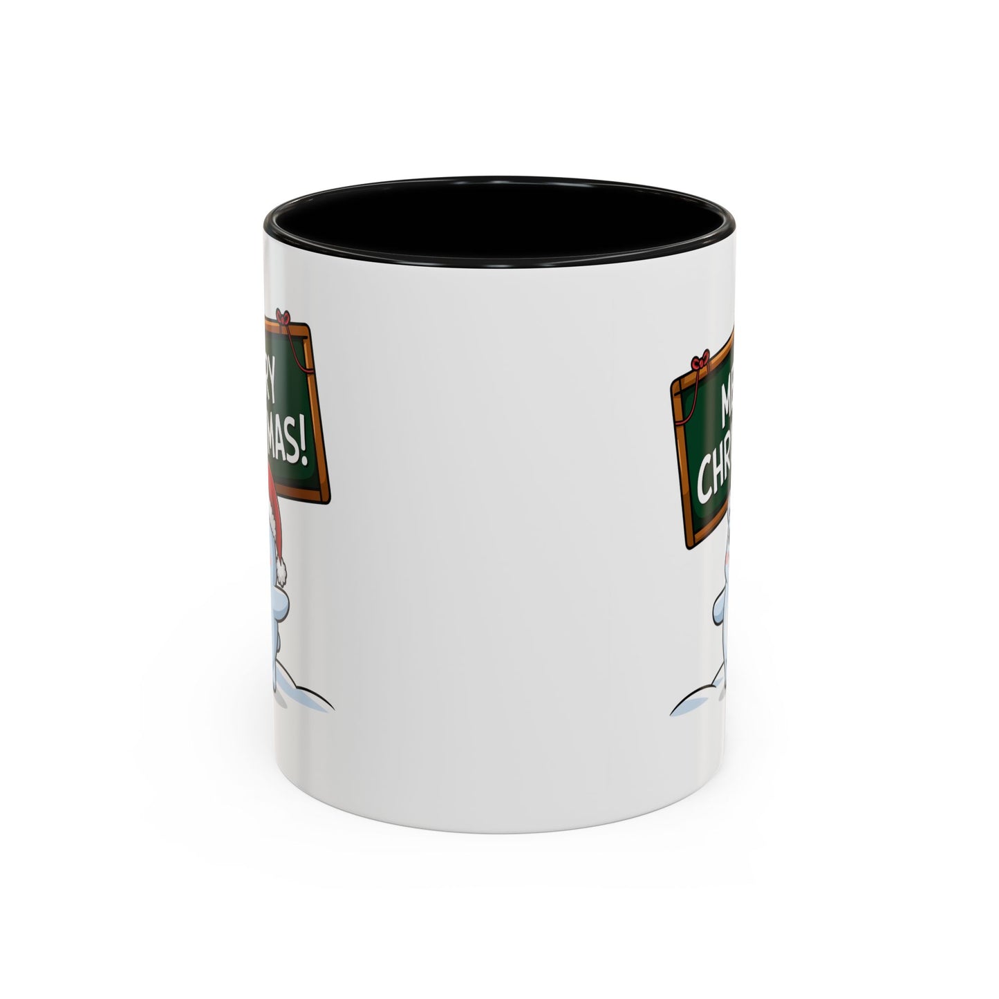 Christmas Mug - Merry Christmas White Text Seal Pup