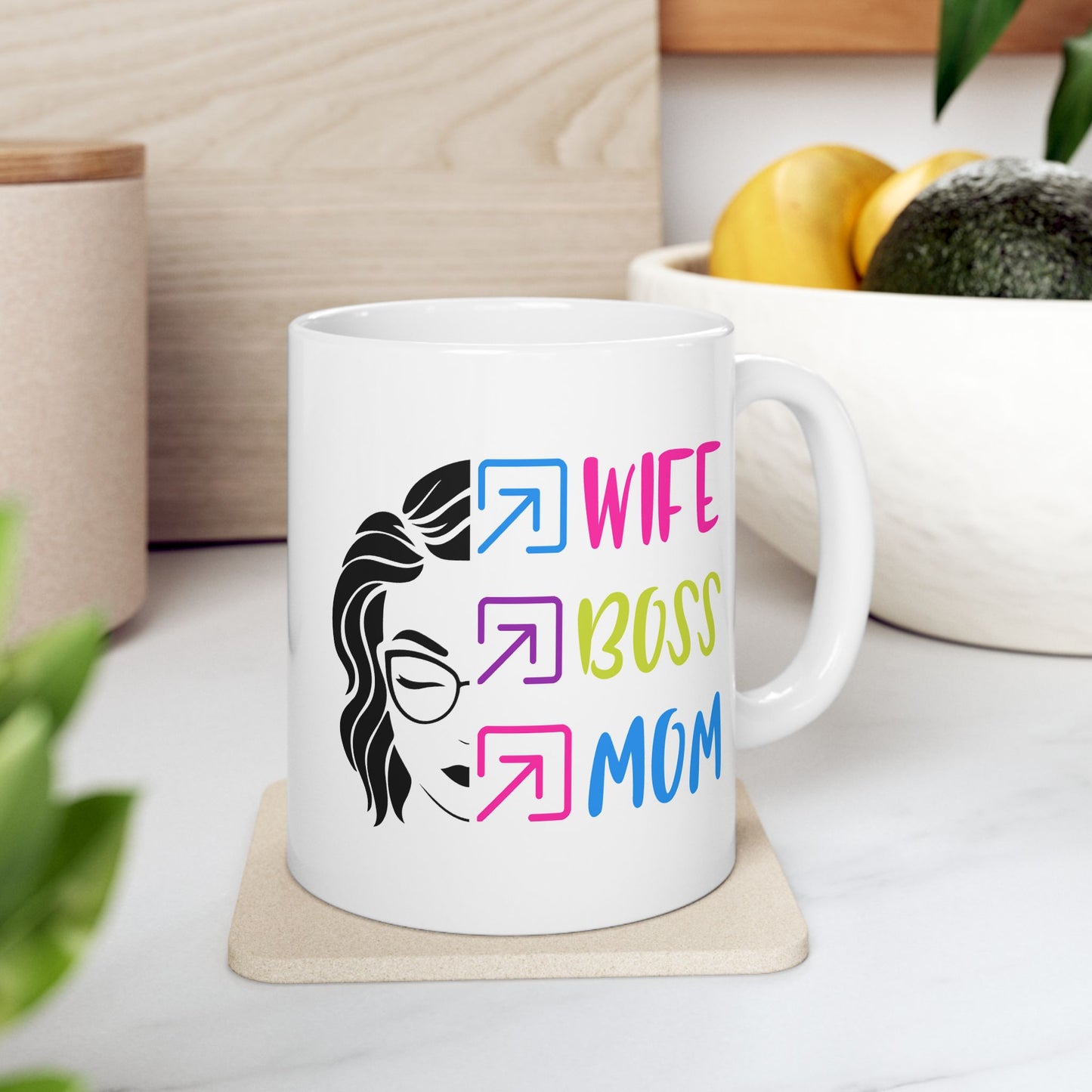 Humor Mug - Wife Boss Mom