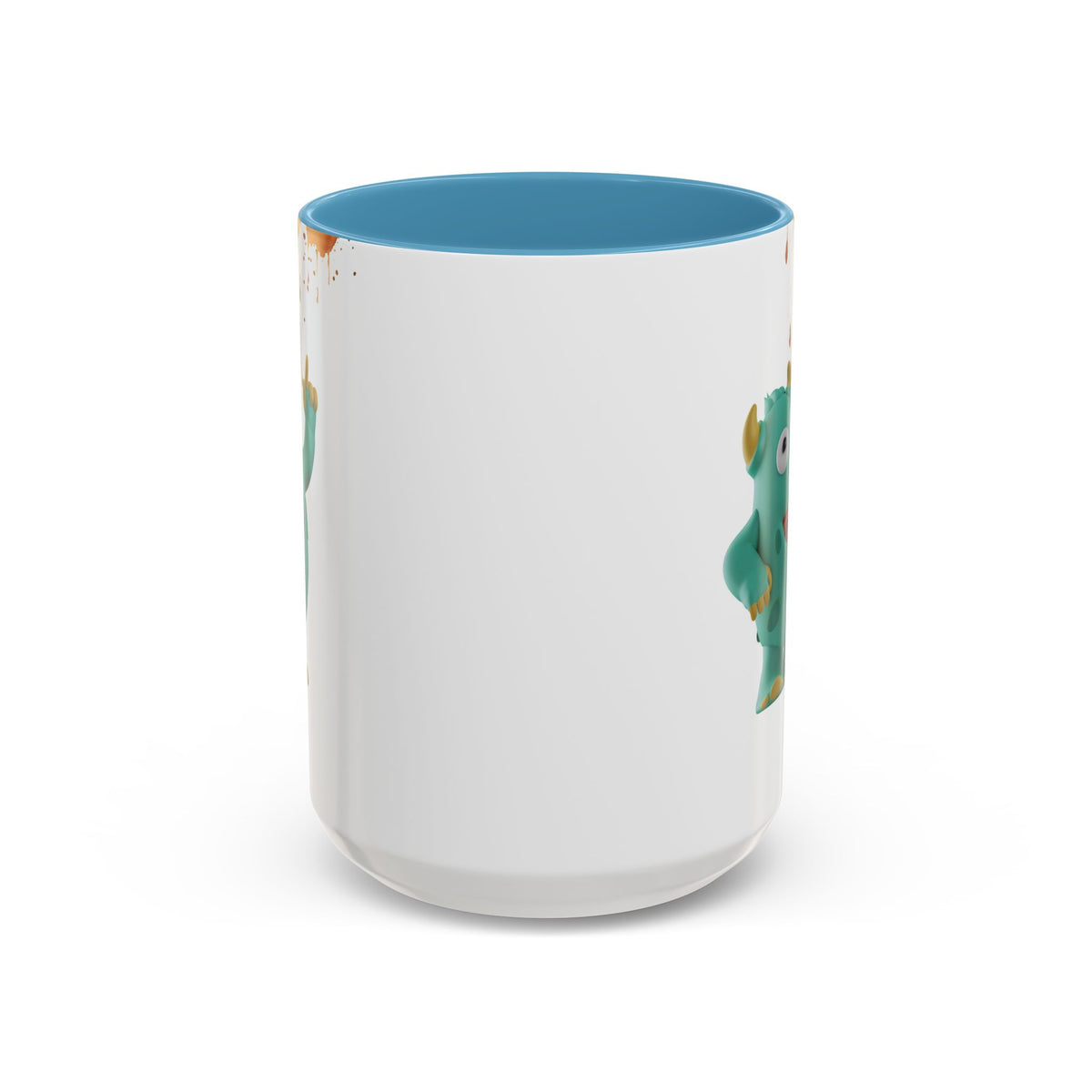 Humor Mug - Monster Drinks Coffee Spill