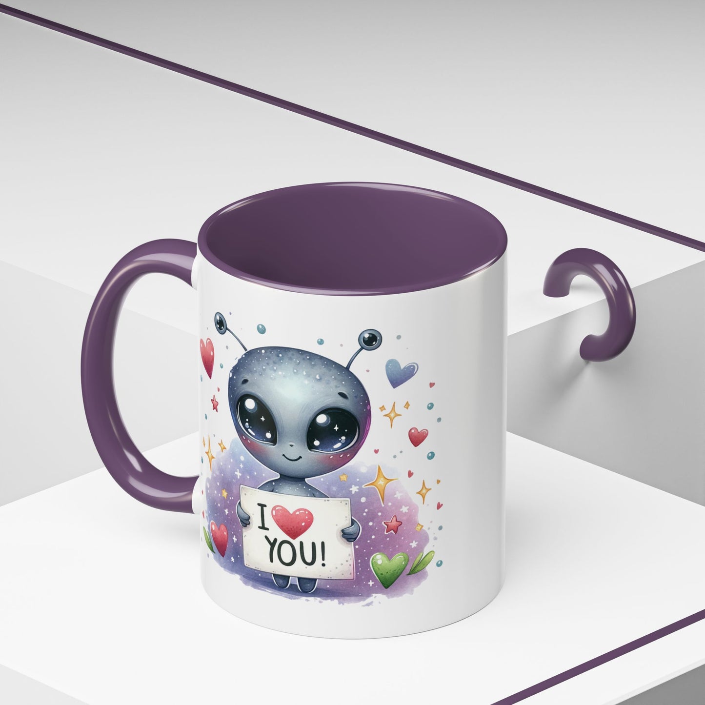Valentine's Day Mug - I Love You Alien