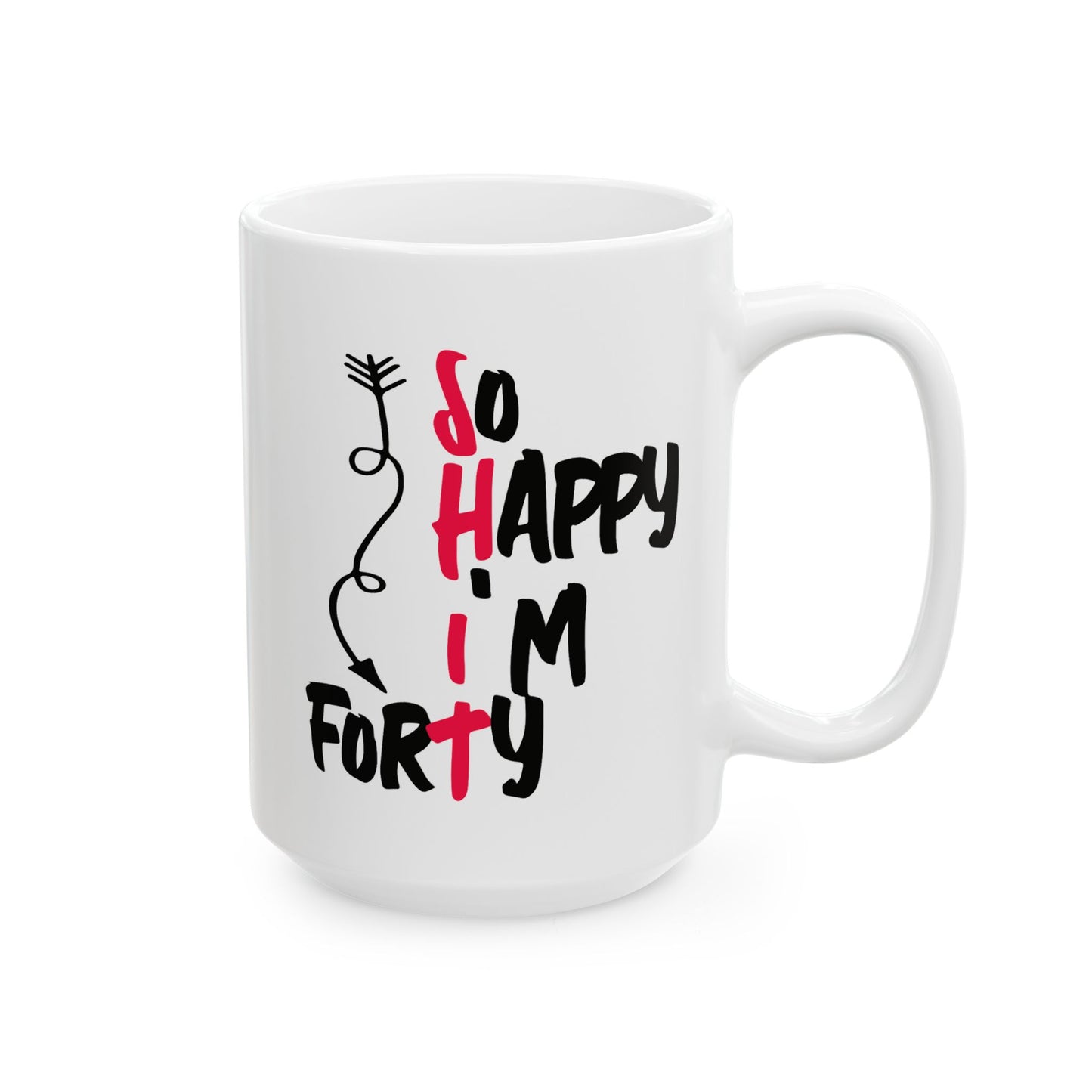 Birthday Mug - So Happy I'm Forty