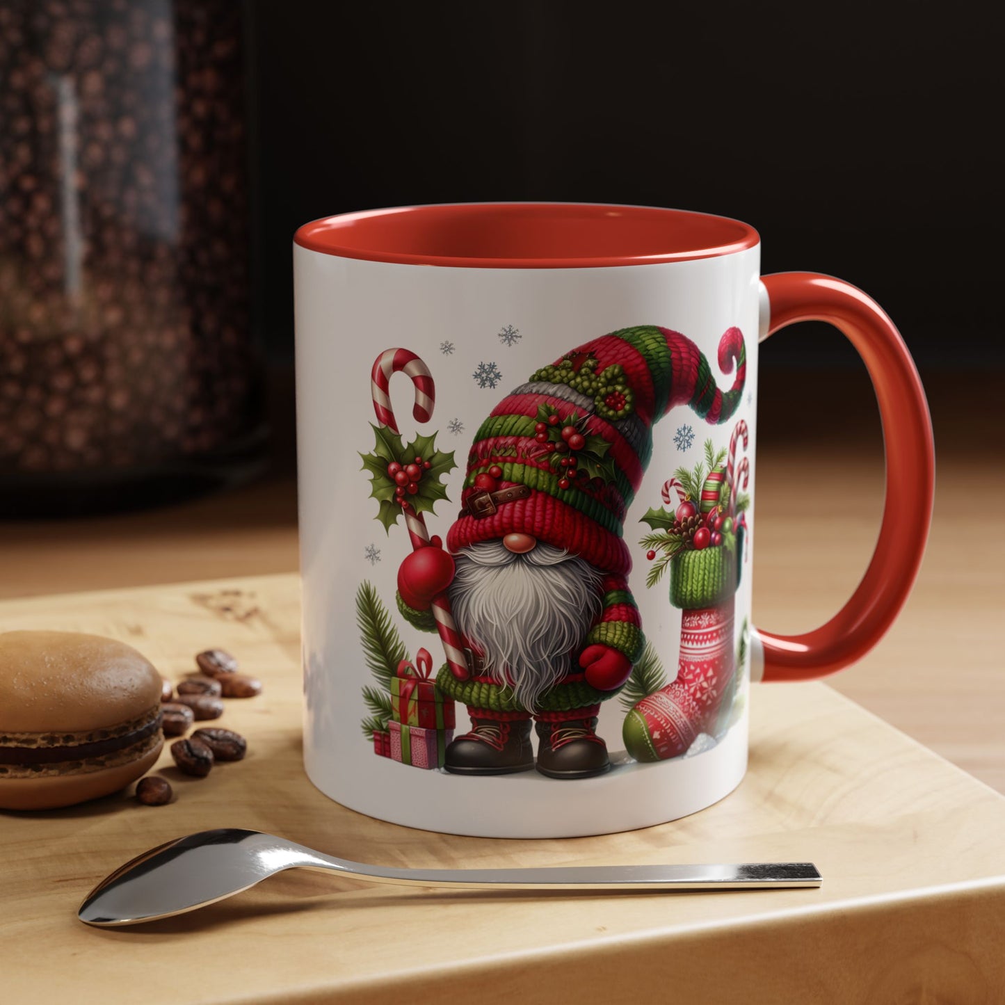 Christmas Mug - Gnome and Christmas Stocking
