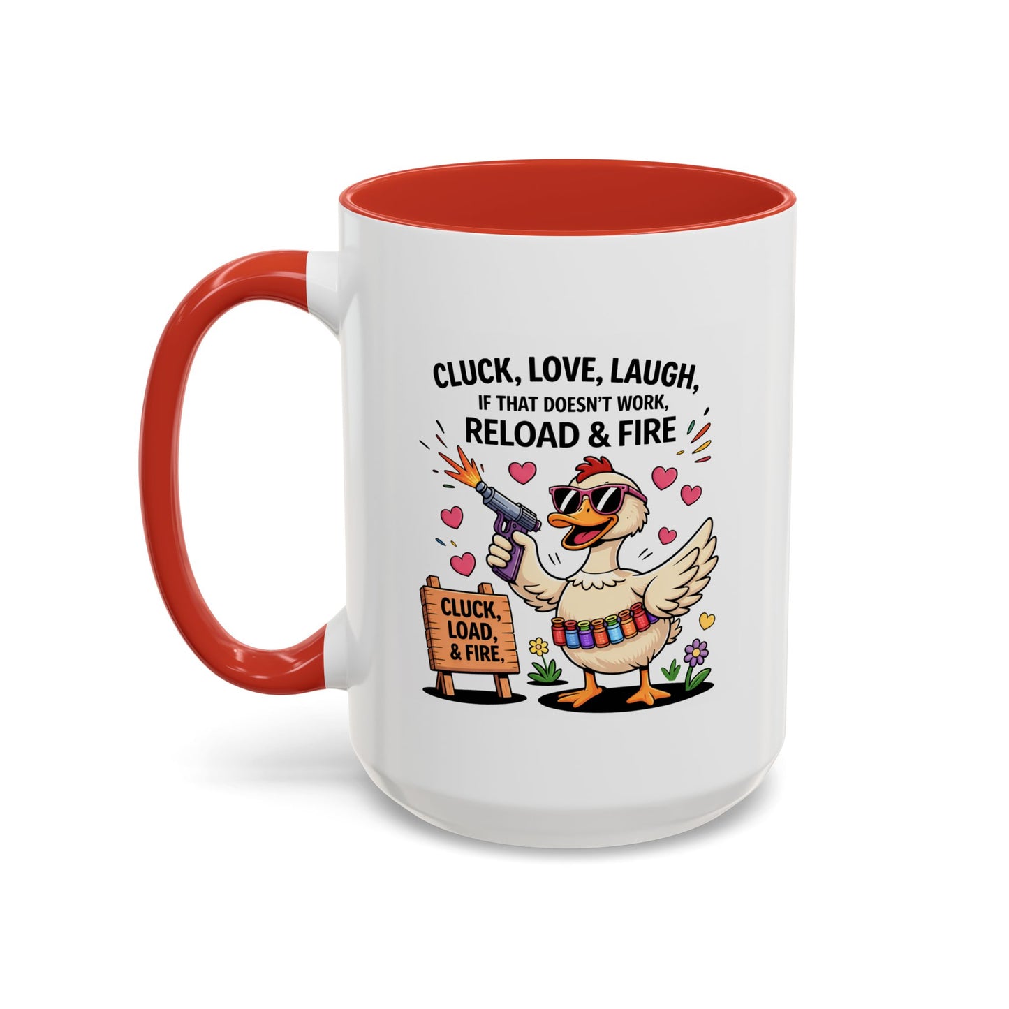 Adult Mug - Cluck Love Laugh