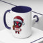 Christmas Mug - Merry Christmas Red Text Superhero