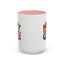 Christmas Mug - Green & Red Text Santa Presents