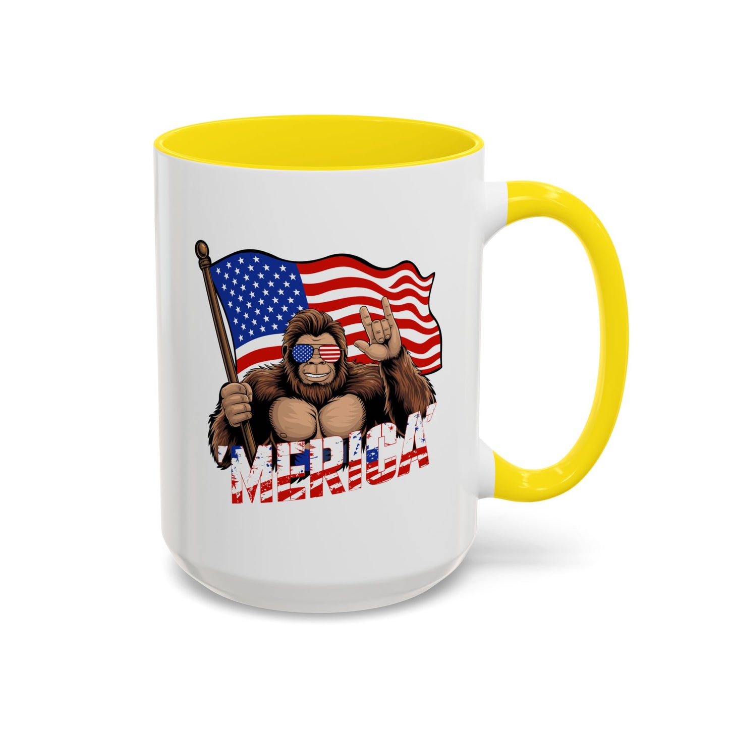 4th of July Mug - Bigfoot USA Flag