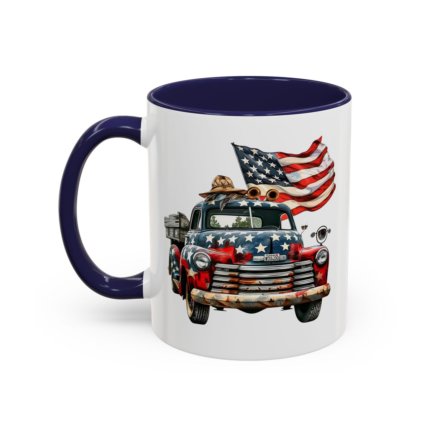 4th of July - Old Truck & Flag