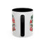 Christmas Mug - Happy Holidays and Merry Christmas Blue Green Yellow Red Text