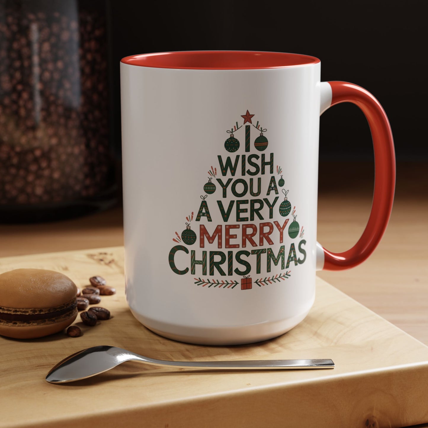Christmas Mug - I Wish You a Merry Christmas Tree