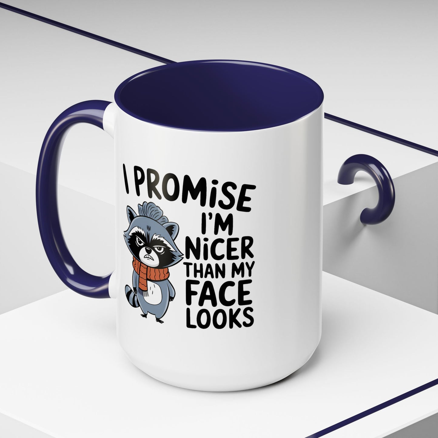 Humor Mug - I Promise I'm Nicer Than My Face Looks