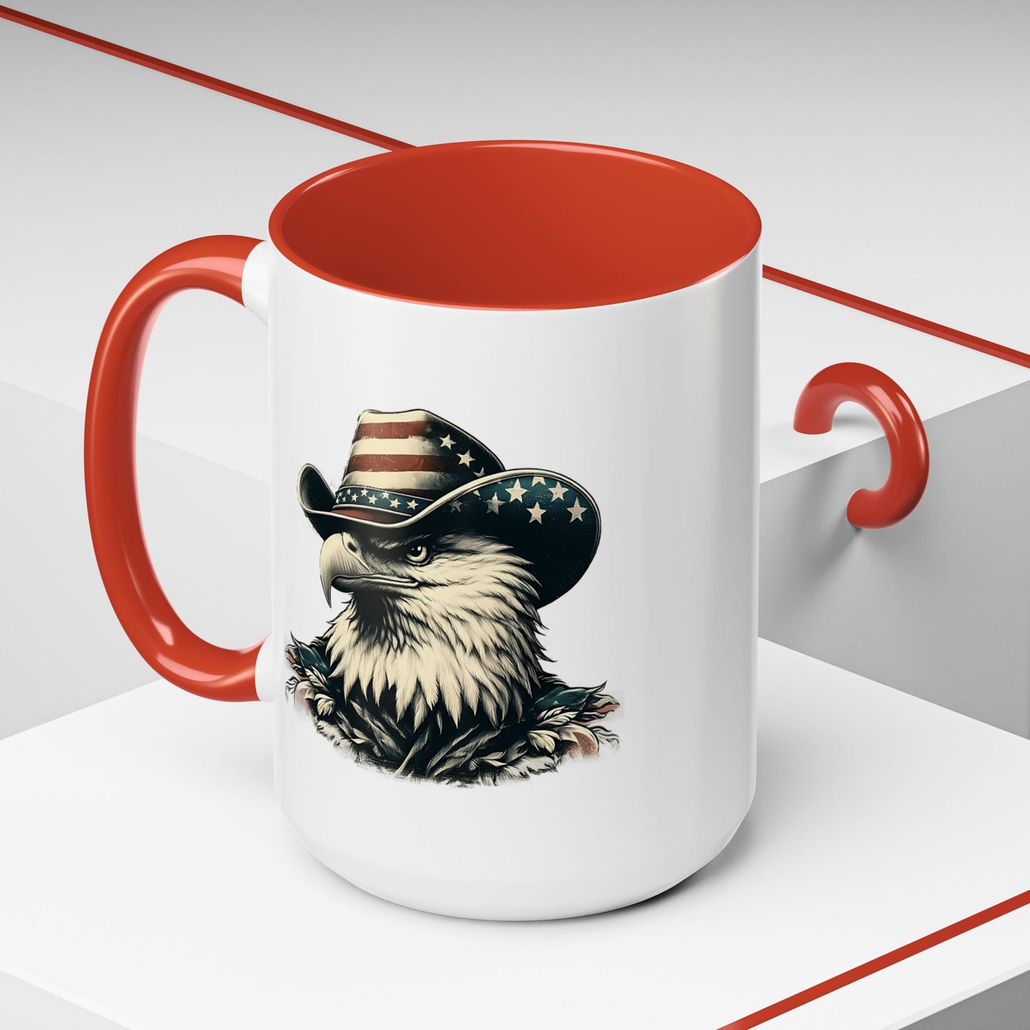 4th of July Mug - American Bald Eagle Flag 5