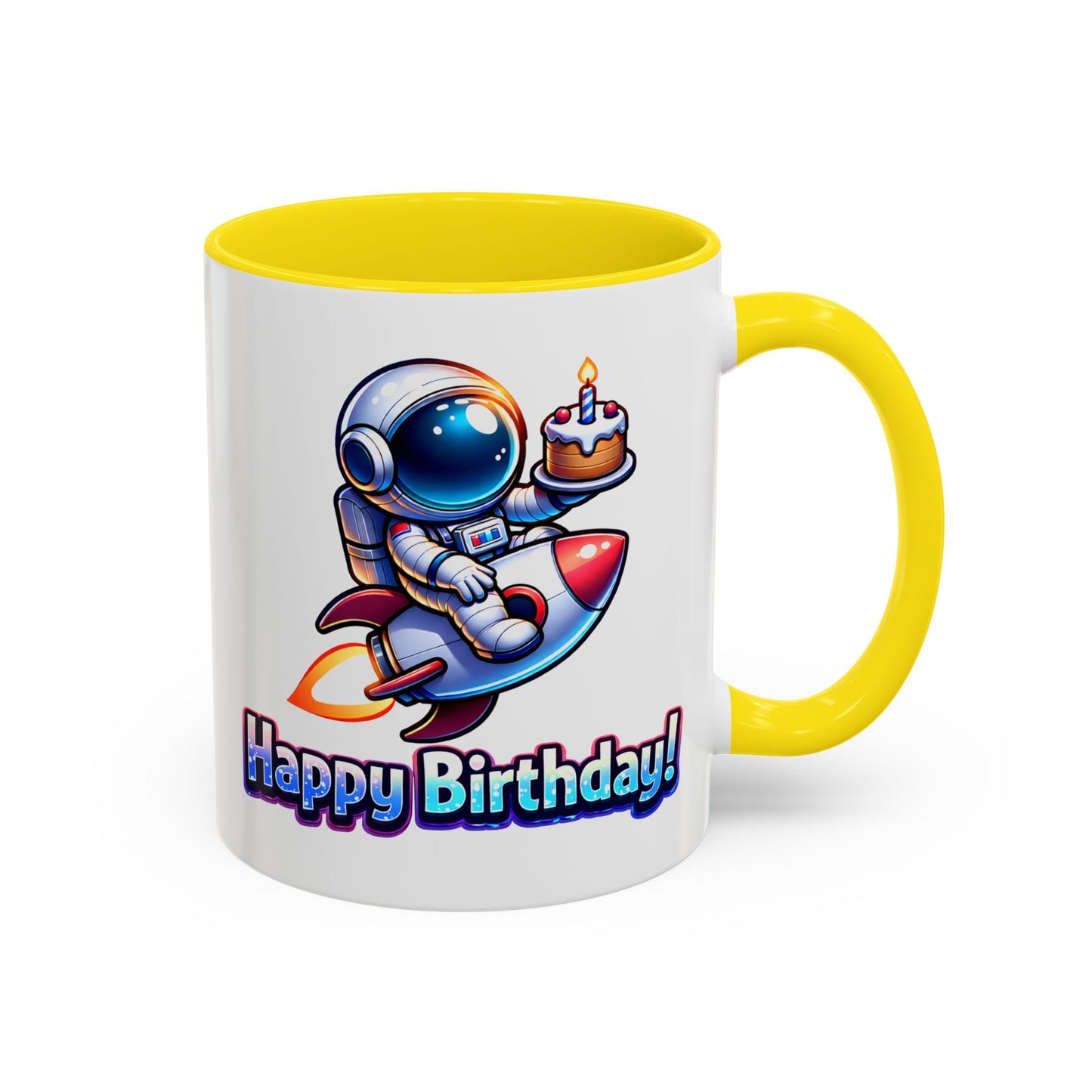 Birthday Mug - Astronaut Rocket