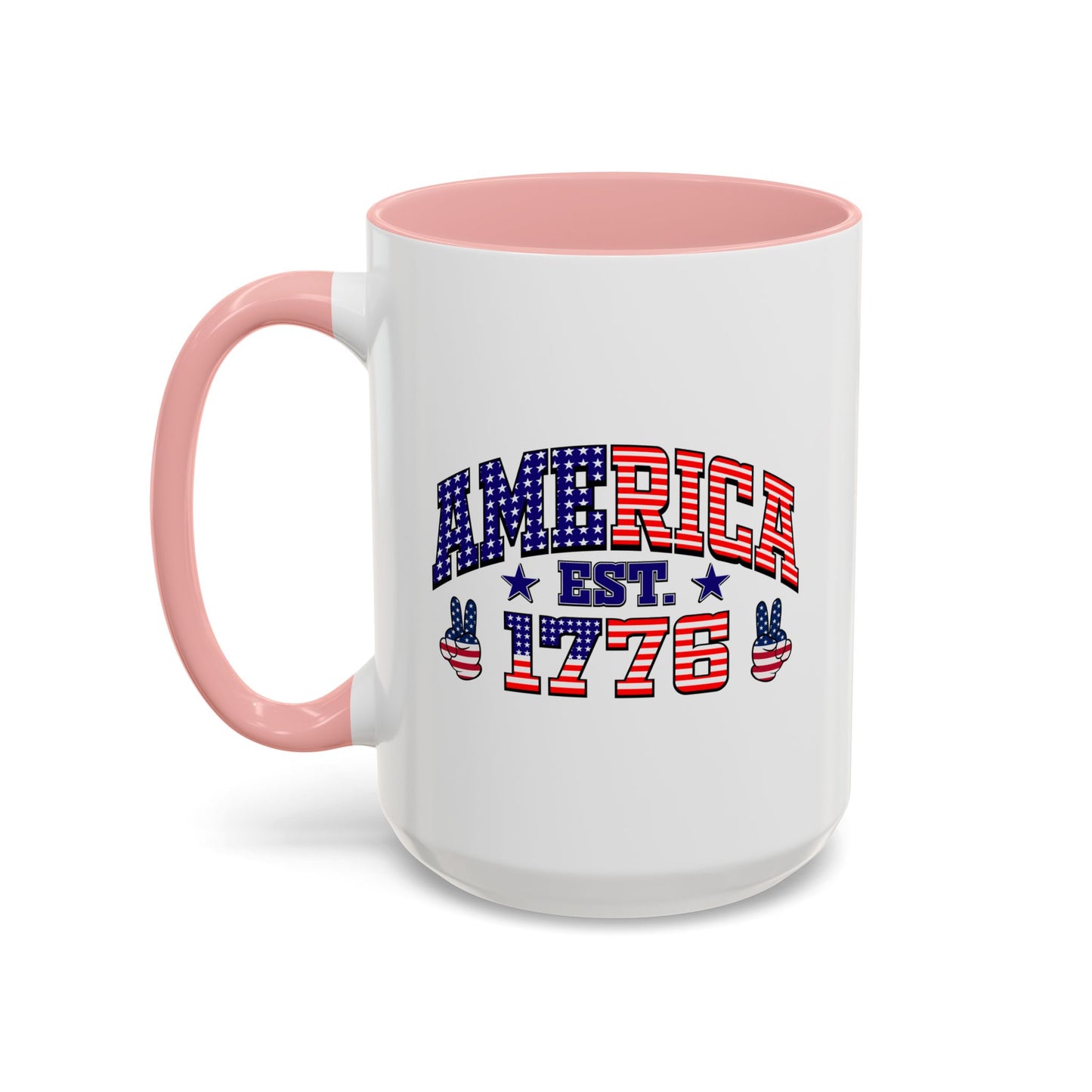 4th of July Mug - American Est 1776 Patriotic Flag