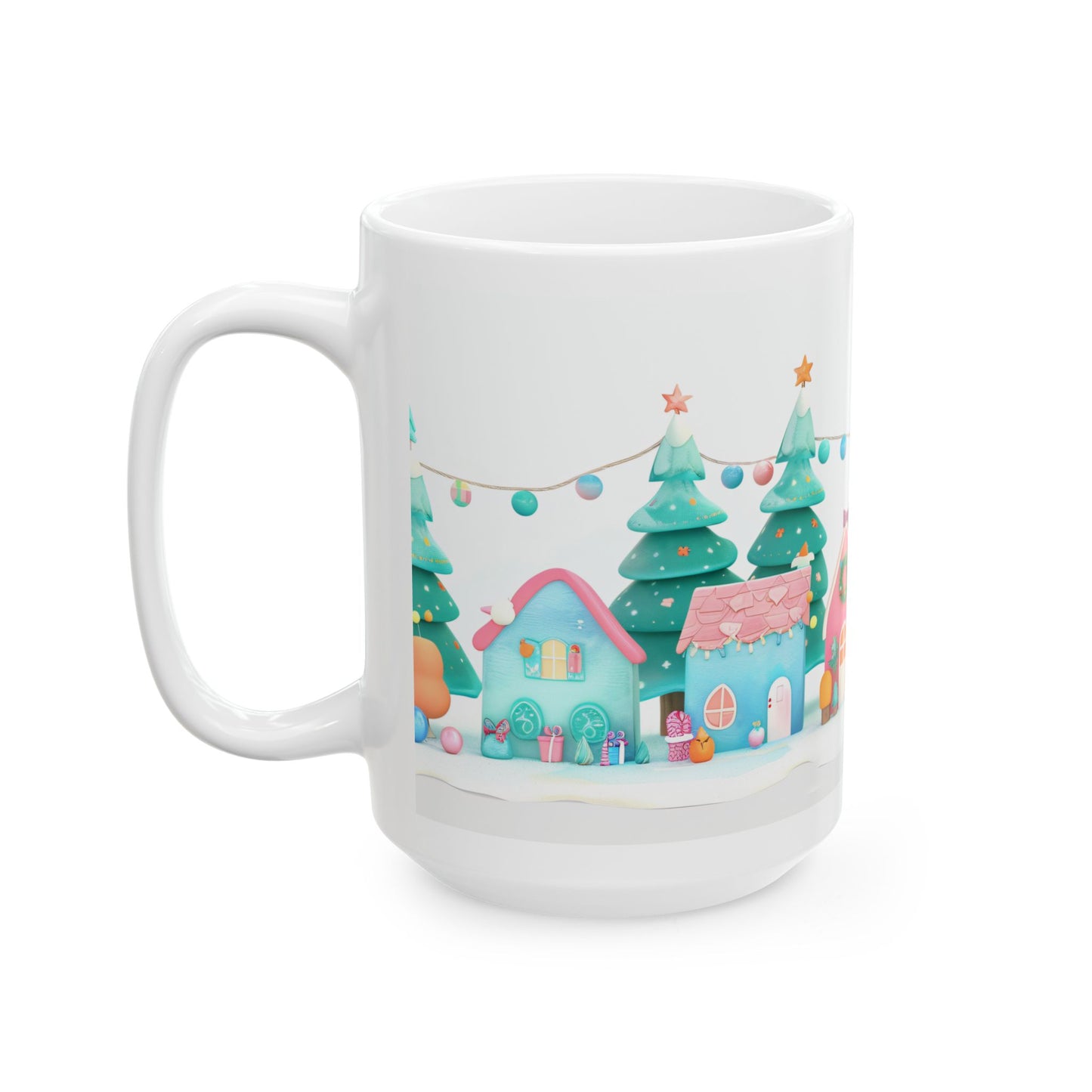 Christmas Mug - Candy Coated Houses Wrap