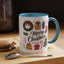 Christmas Mug - Merry Christmas Green Text Presents Tree Candy Cane