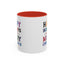 Christmas Mug - Happy Holidays and Merry Christmas Blue Yellow Purple Orange Red Text