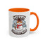 Christmas Mug - Merry Christmas Black & White Text Snowman Cat
