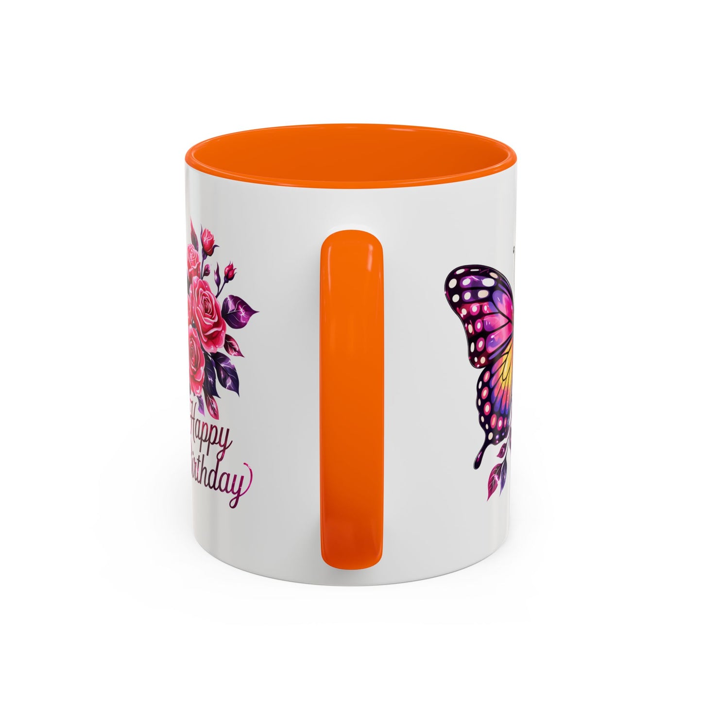 Birthday Mug - Butterfly Flowers