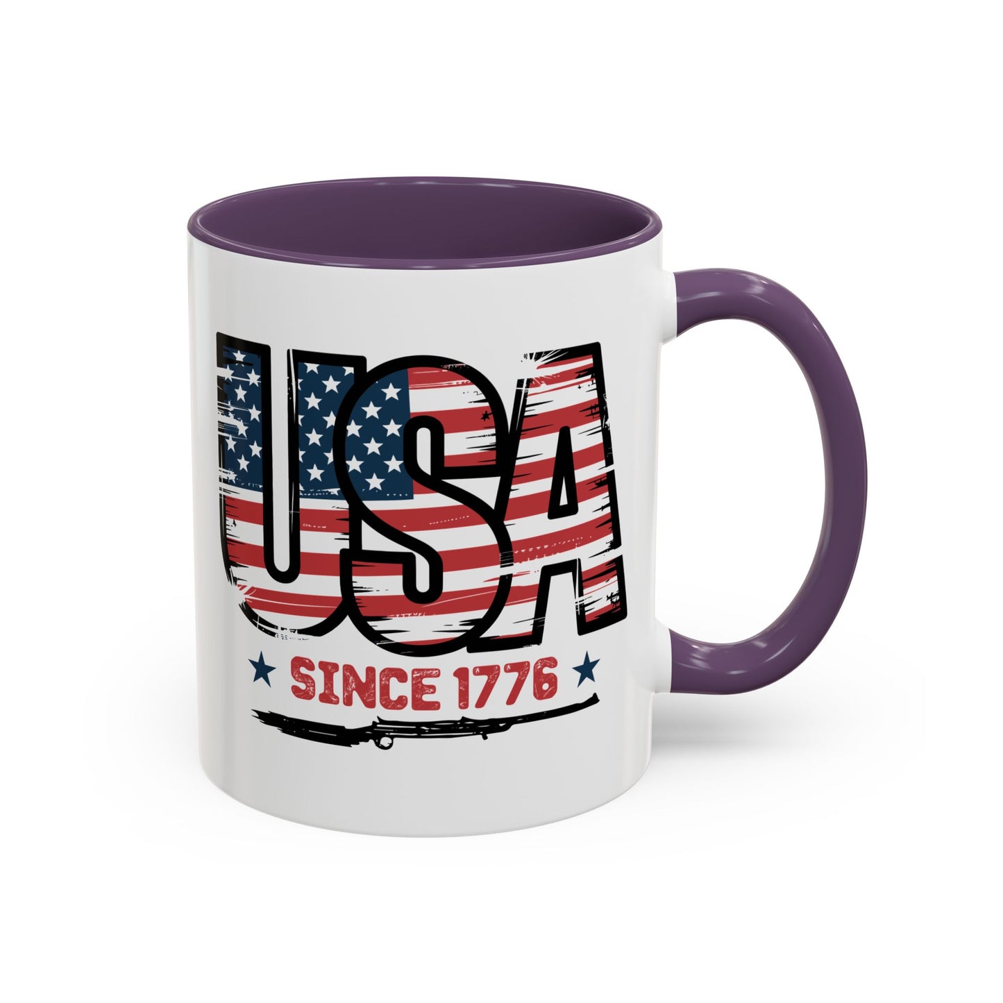 4th of July Mug - USA Since 1776 Gun