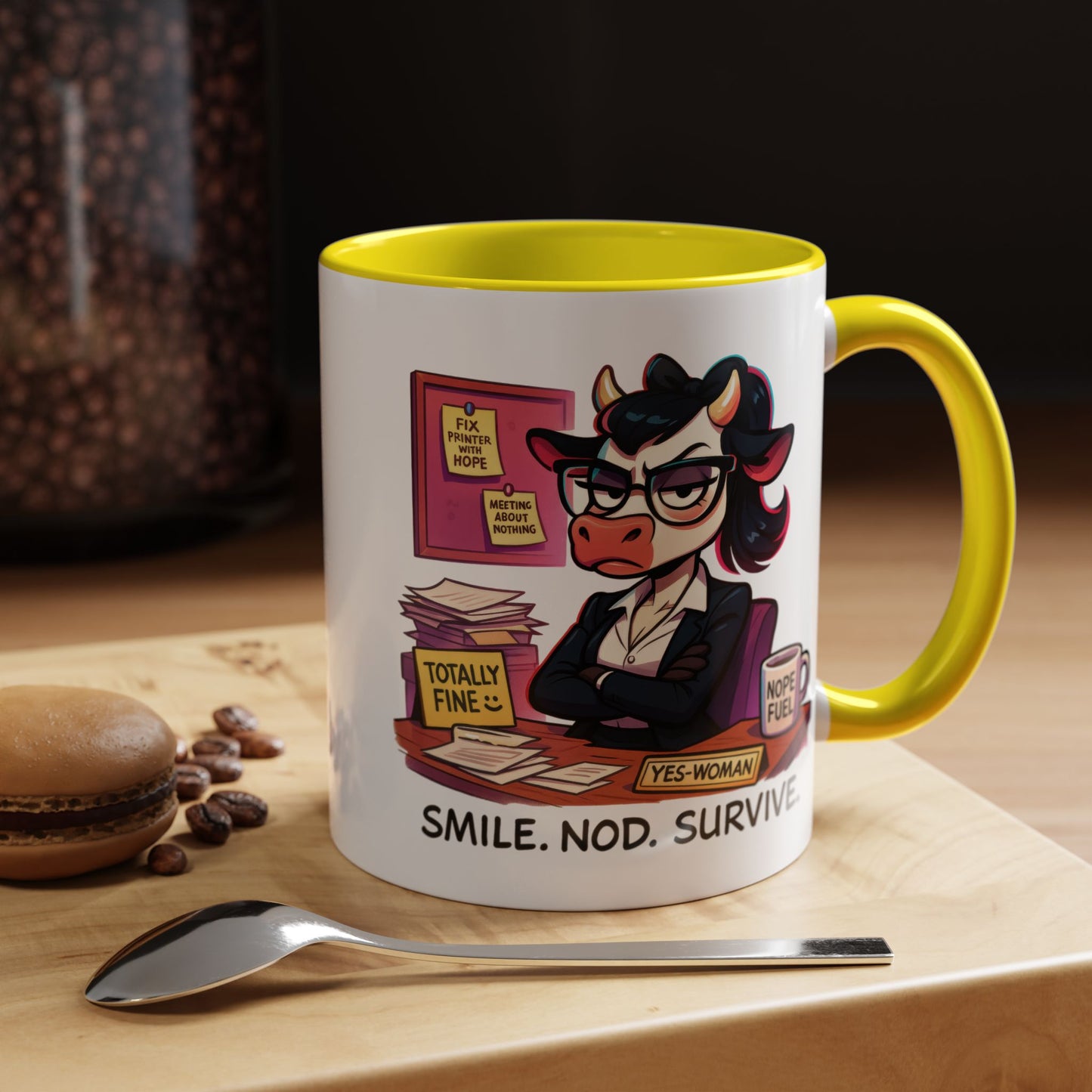 Office Mug - Smile Nod Survive