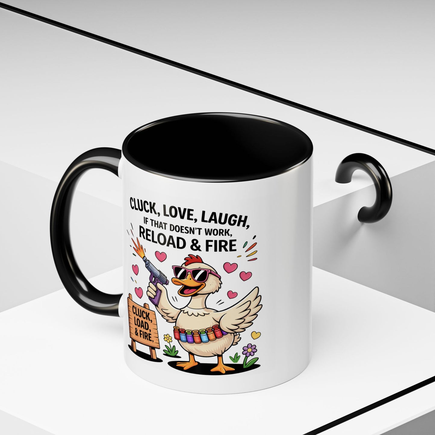 Adult Mug - Cluck Love Laugh