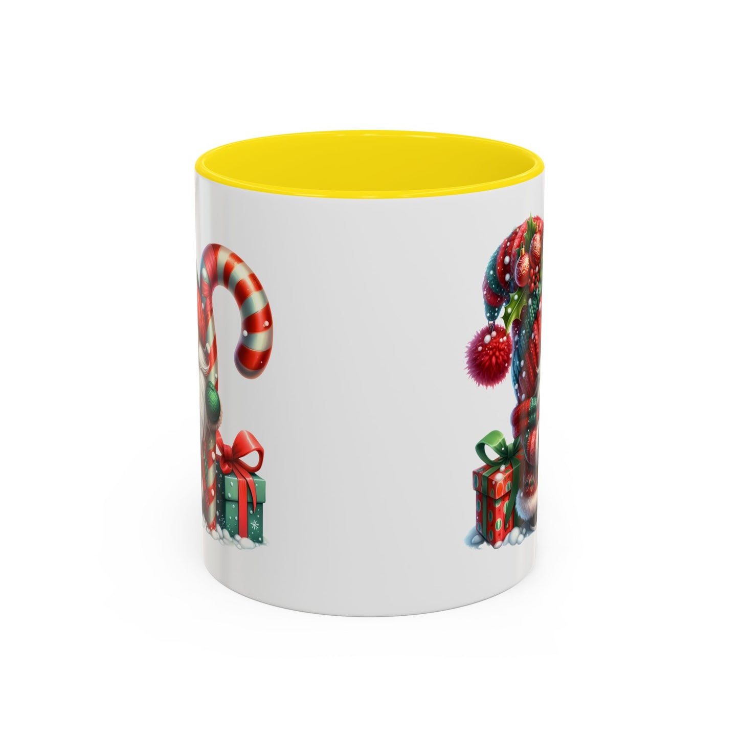 Christmas Mug - Gnome Candy Cane and Presents