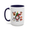 Christmas - Merry Christmas White Text Santa Reindeer Penguin Fox
