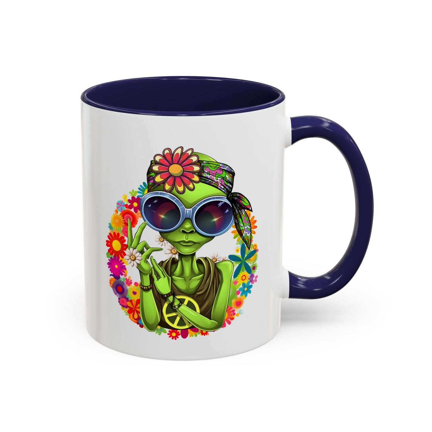 Alien Mug - Peace Hippy Alien